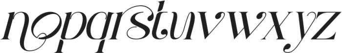 Brilliant Heavens Regular Italic otf (400) Font LOWERCASE