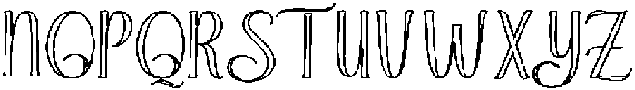 Brilliant Outline Bold Regular otf (700) Font UPPERCASE