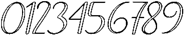 Brilliant Outline Bold Slant Regular otf (700) Font OTHER CHARS