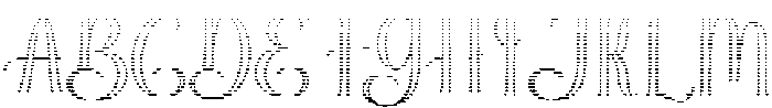 Brilliant Outline Hatching  Regular otf (400) Font UPPERCASE