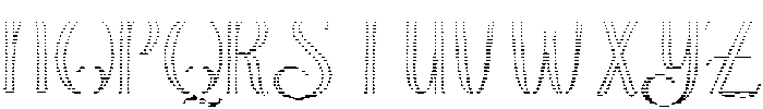 Brilliant Outline Hatching  Regular otf (400) Font UPPERCASE