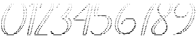 Brilliant Outline Hatching Slant Regular otf (400) Font OTHER CHARS