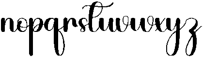 Brilliant Regular otf (400) Font LOWERCASE