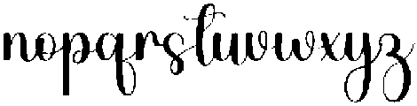 Brilliant Regular otf (400) Font LOWERCASE