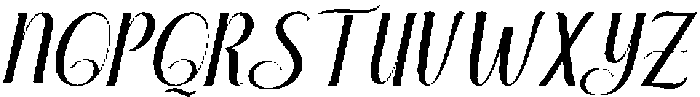 Brilliant Sambo Slant Regular otf (400) Font UPPERCASE