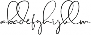 Brilliant Signature 1 Regular otf (400) Font LOWERCASE
