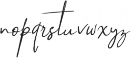 Brilliant Signature 1 Slant otf (400) Font LOWERCASE