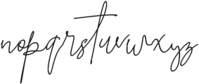 Brilliant Signature 3 Slant otf (400) Font LOWERCASE