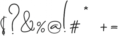 Brilliant Signature 3 regular otf (400) Font OTHER CHARS