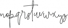 Brilliant Signature 3 regular otf (400) Font LOWERCASE