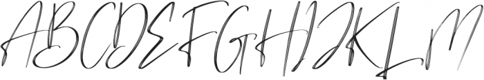 Brilliant Signature Italic otf (400) Font UPPERCASE