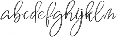 Brilliant Signature Italic otf (400) Font LOWERCASE