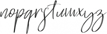 Brilliant Signature Italic otf (400) Font LOWERCASE