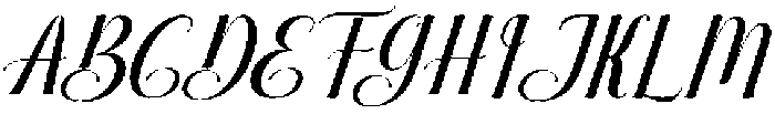 Brilliant Slant 18 Regular otf (400) Font UPPERCASE