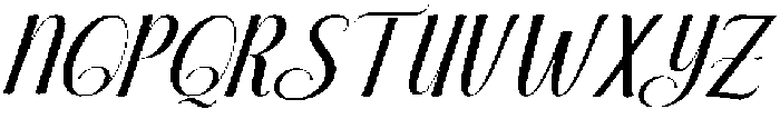 Brilliant Slant 18 Regular otf (400) Font UPPERCASE