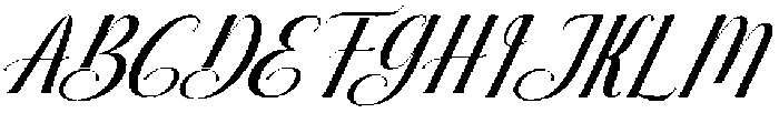 Brilliant Slant 25 Regular otf (400) Font UPPERCASE