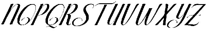 Brilliant Slant 25 Regular otf (400) Font UPPERCASE