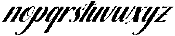 Brilliant Slant 32 Regular otf (400) Font LOWERCASE