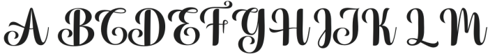 Brilliant Wonderful Regular otf (400) Font UPPERCASE