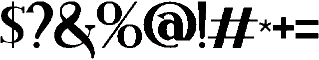 Brilliant otf (400) Font OTHER CHARS