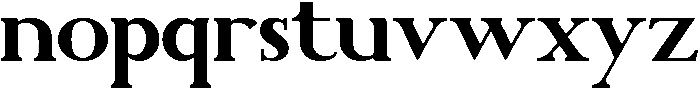 Brilliant otf (400) Font LOWERCASE