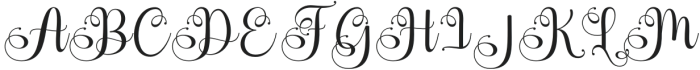 BrilliantGarden-Regular otf (400) Font UPPERCASE