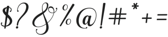 BrilliantGardenItalic-Italic otf (400) Font OTHER CHARS