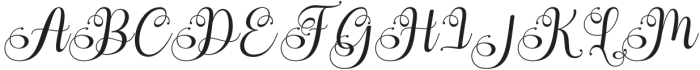 BrilliantGardenItalic-Italic otf (400) Font UPPERCASE