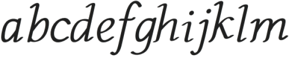 Brimful-Italic otf (400) Font LOWERCASE