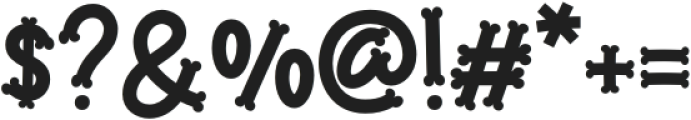 Brinca Calaca Bones otf (400) Font OTHER CHARS