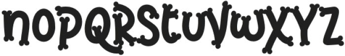 Brinca Calaca Bones otf (400) Font LOWERCASE