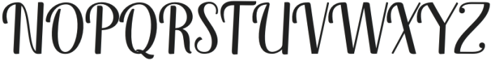 Brinita Script Regular otf (400) Font UPPERCASE