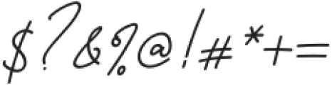 Brinton Signature Italic otf (400) Font OTHER CHARS