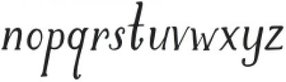 Brioche Italic otf (400) Font LOWERCASE