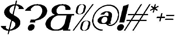 Brionde Italic otf (400) Font OTHER CHARS