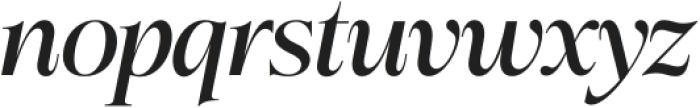 Briselle Italic Medium Italic otf (500) Font LOWERCASE
