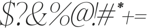 Briselle Italic Thin Italic otf (100) Font OTHER CHARS