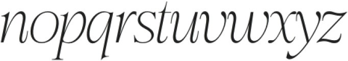 Briselle Italic Thin Italic otf (100) Font LOWERCASE