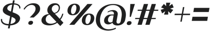 Brish Italic Semi Bold Italic otf (600) Font OTHER CHARS