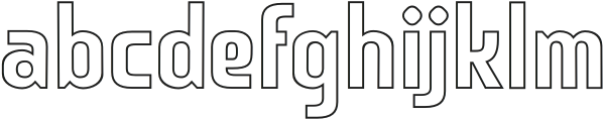 BriskOutlineRegular otf (400) Font LOWERCASE