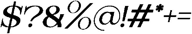 Briska Italic otf (400) Font OTHER CHARS