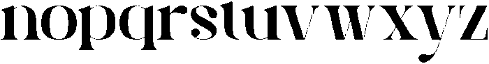 Brista otf (400) Font LOWERCASE