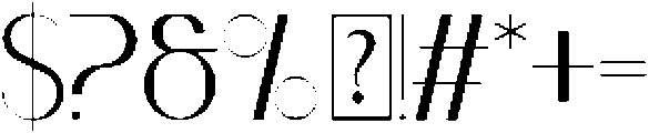 Bristal otf (400) Font OTHER CHARS