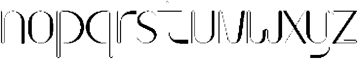 Bristal otf (400) Font LOWERCASE