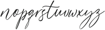 Bristan Script otf (400) Font LOWERCASE