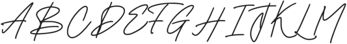 Bristian Signature Regular otf (400) Font UPPERCASE