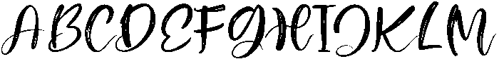 Bristleon Regular otf (400) Font UPPERCASE