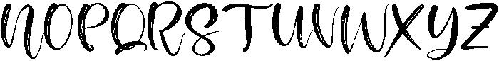 Bristleon Regular otf (400) Font UPPERCASE
