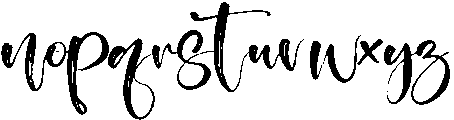 Bristleon Regular otf (400) Font LOWERCASE