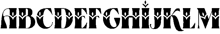 Bristol Regular otf (400) Font UPPERCASE